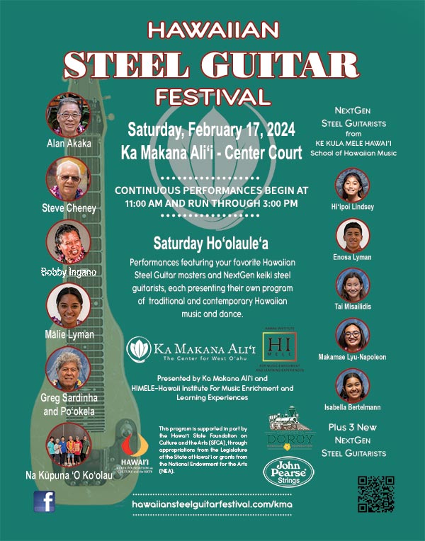 Hawaiian Steel Guitar Festival at Ka Makana Ali&lsquo;i Poster